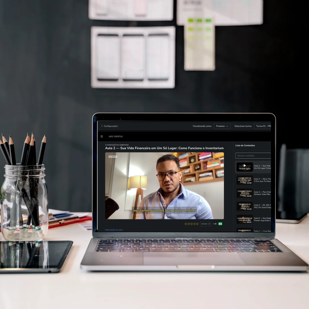 Inventarium em laptop